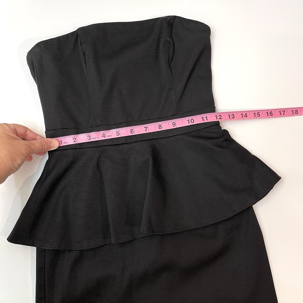 White House Black Market Strapless Cocktail Dress With Peplum Size 00 - Picture 5 of 7